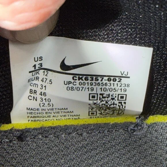 Nike Mens Renew Run Black White Running Shoes Sneakers Size 13 CK6357-002 - Picture 10 of 13